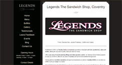 Desktop Screenshot of legendsthesandwichshop.co.uk
